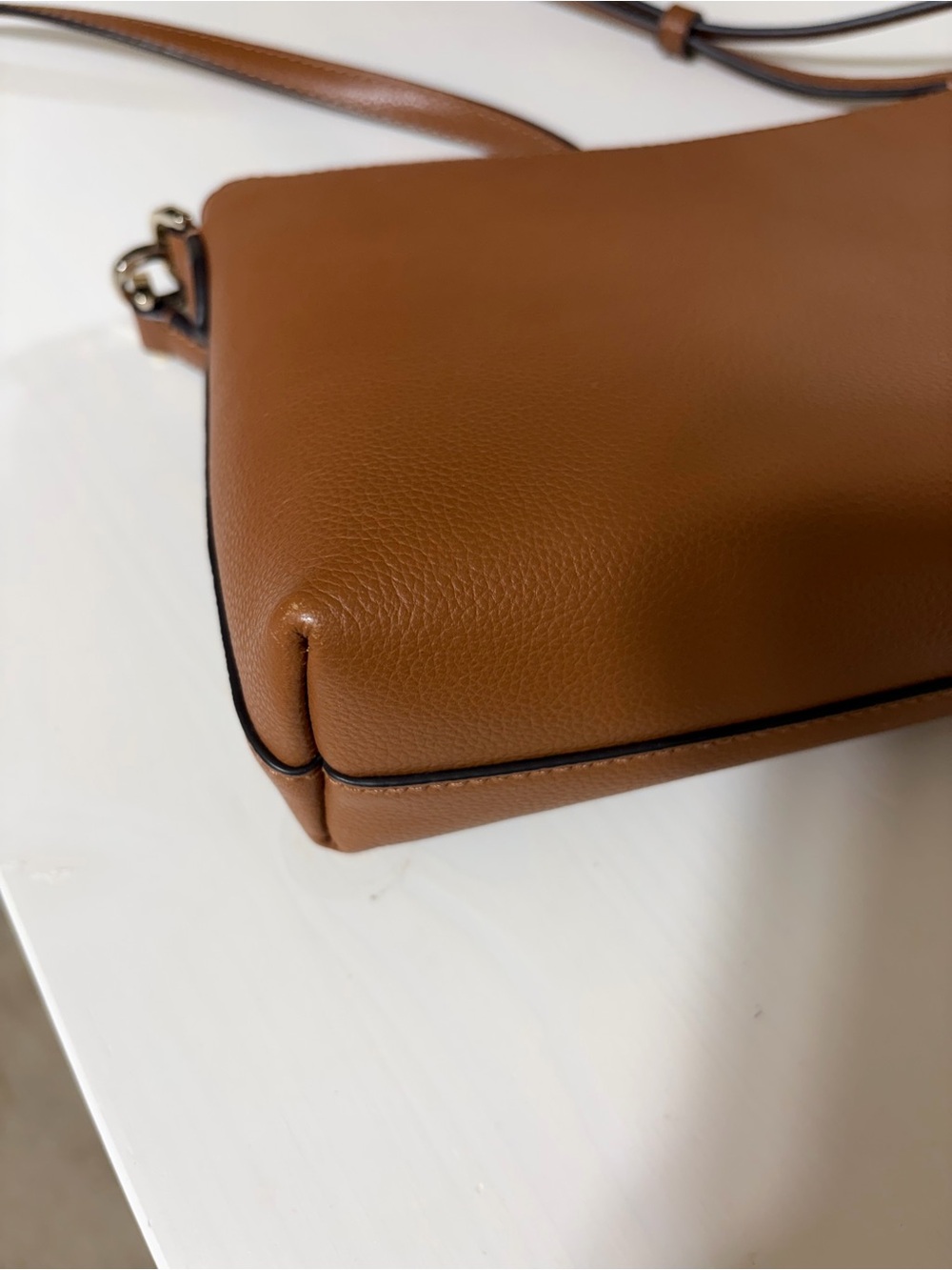 Kate Spade Brown Pebbled Leather Crossbody - Picture 6 of 7